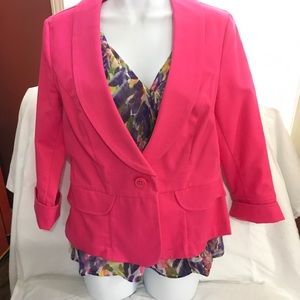 CAbi Power Pink Blazer Size 8 sample